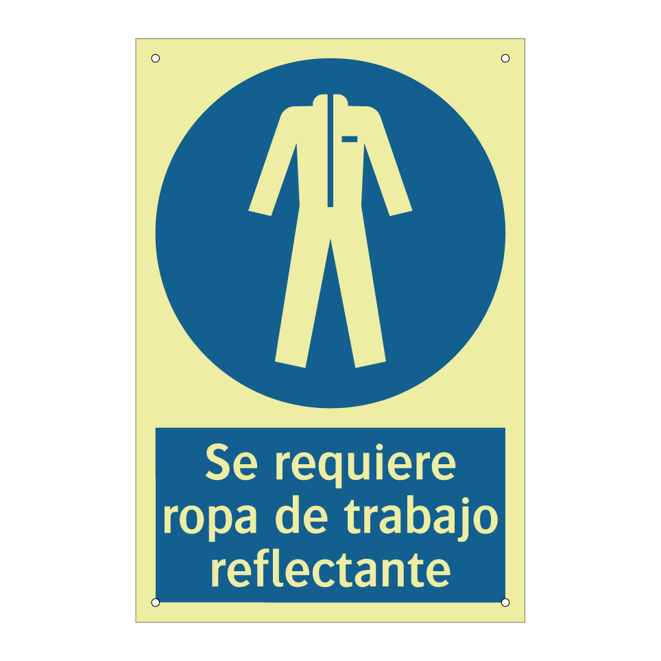 Se requiere ropa de trabajo reflectante