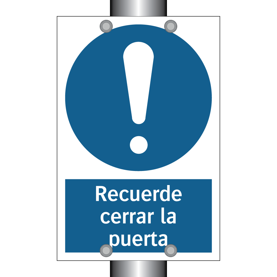 Recuerde cerrar la puerta