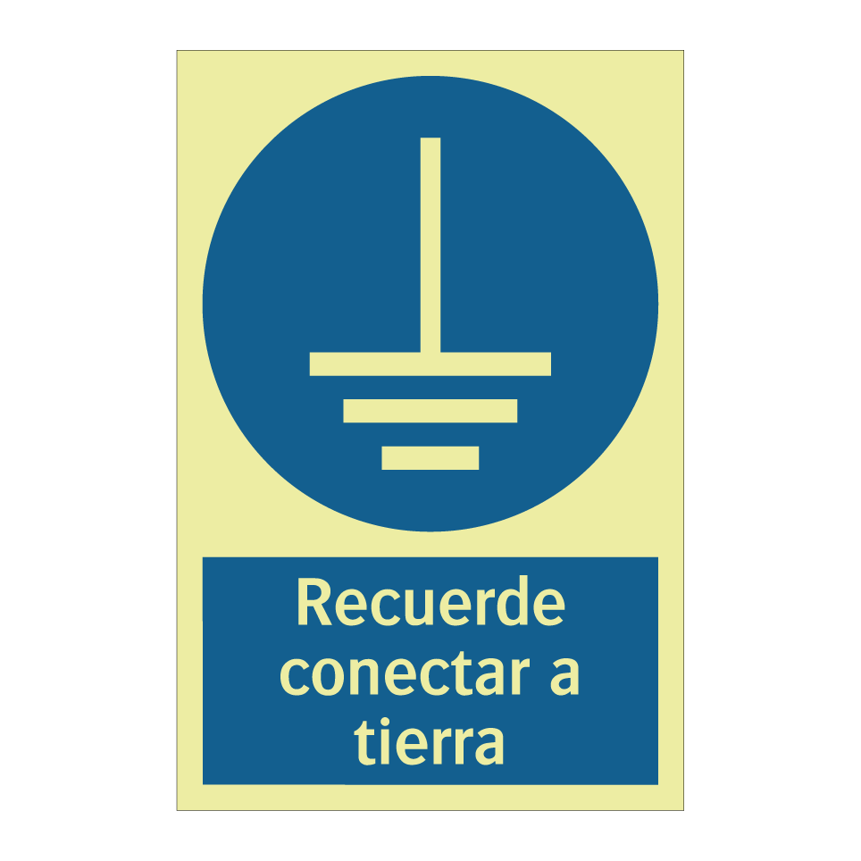 Recuerde conectar a tierra