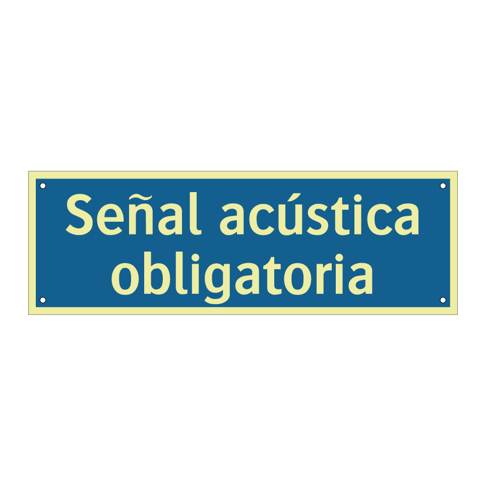Señal acústica obligatoria