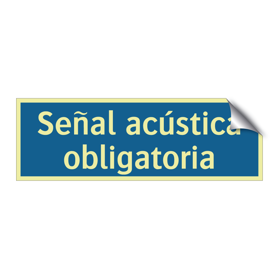 Señal acústica obligatoria