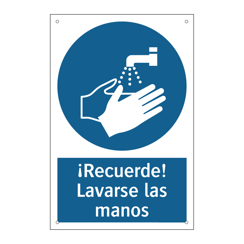 ¡Recuerde! Lavarse las manos