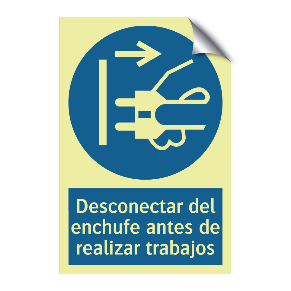 Desconectar del enchufe antes de realizar trabajos