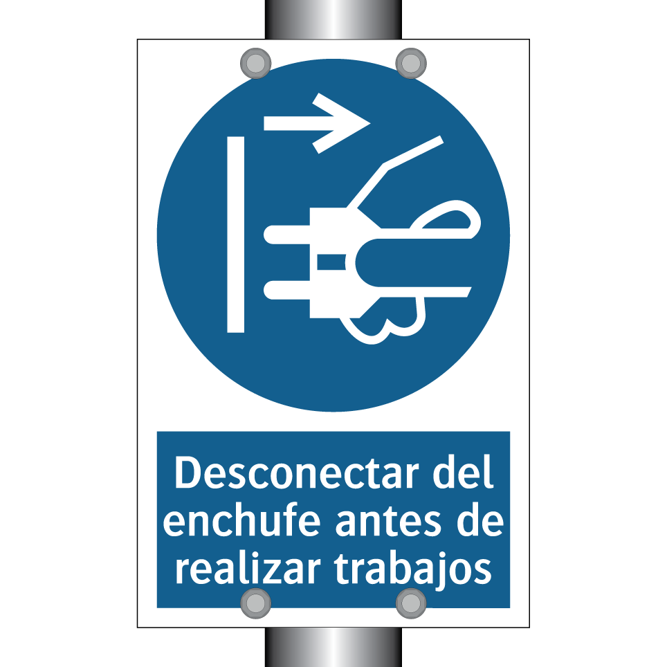 Desconectar del enchufe antes de realizar trabajos