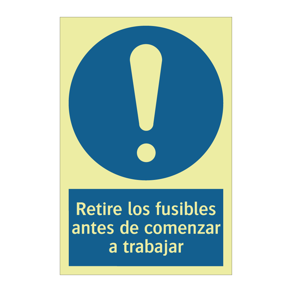 Retire los fusibles antes de comenzar a trabajar