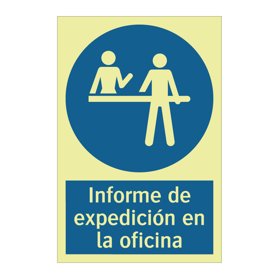 Informe de expedición en la oficina