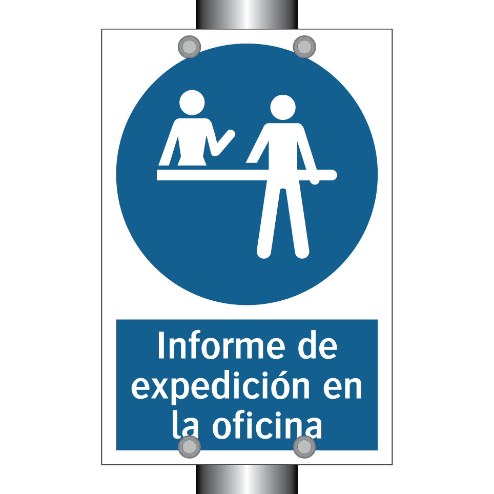 Informe de expedición en la oficina