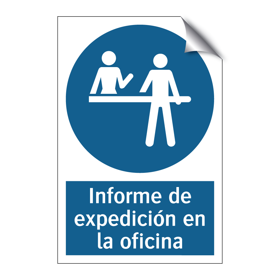 Informe de expedición en la oficina