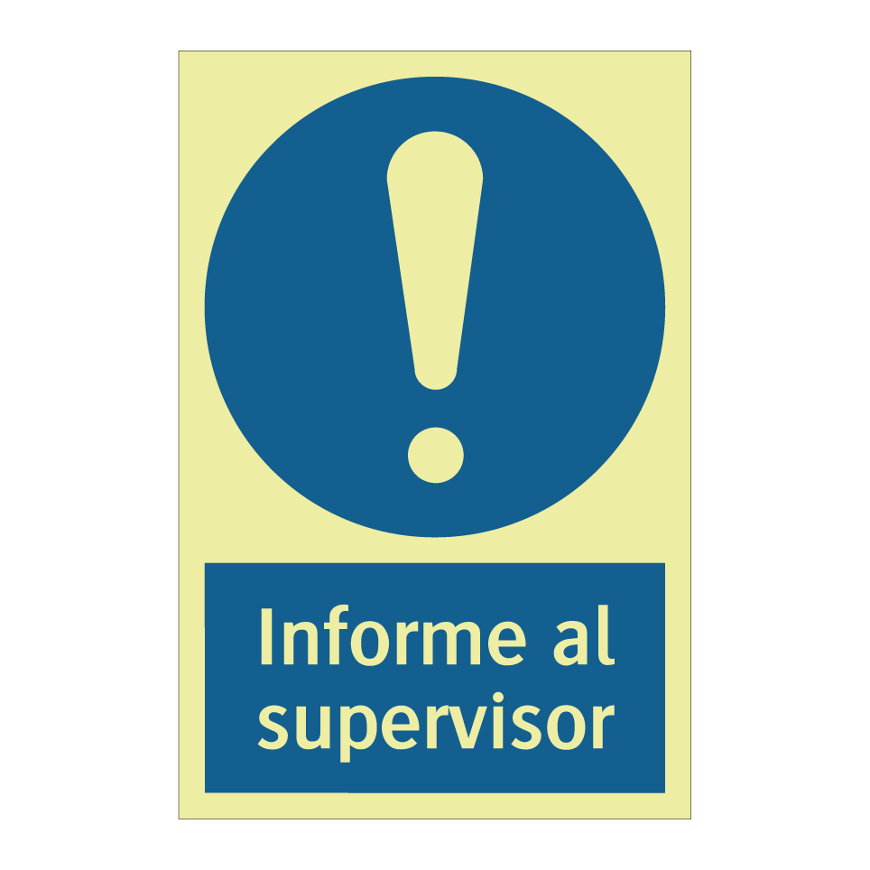 Informe al supervisor