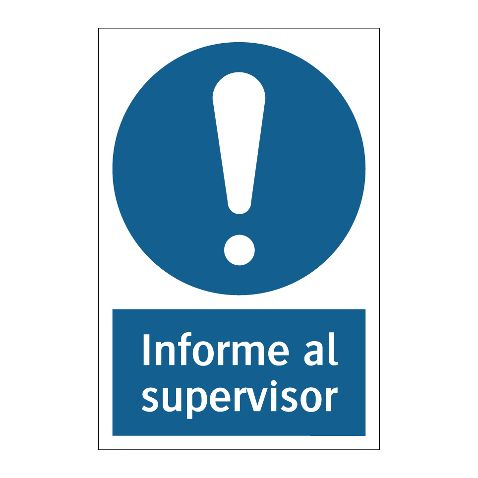 Informe al supervisor