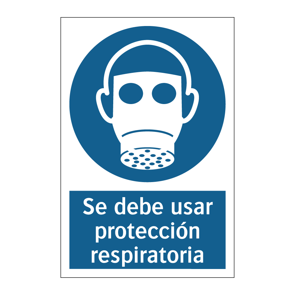 Se debe usar protección respiratoria