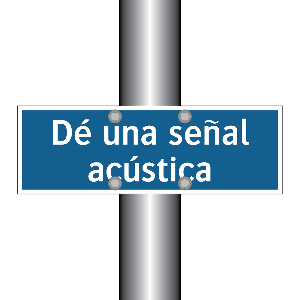 Dé una señal acústica