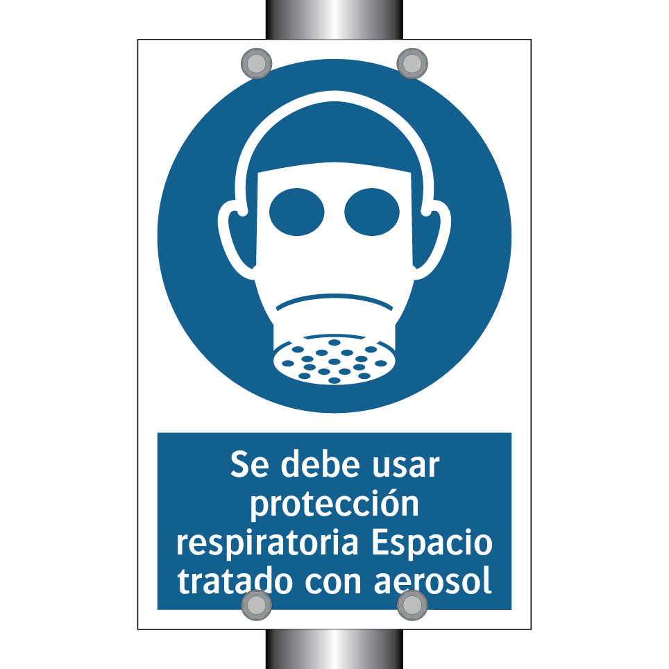 Se debe usar protección respiratoria Espacio tratado con aerosol
