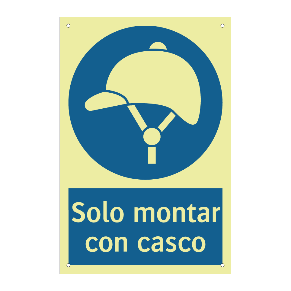 Solo montar con casco