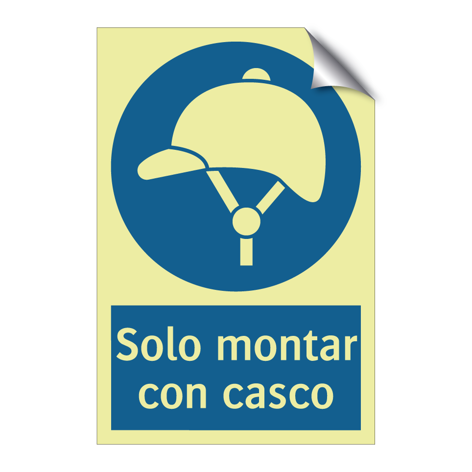 Solo montar con casco
