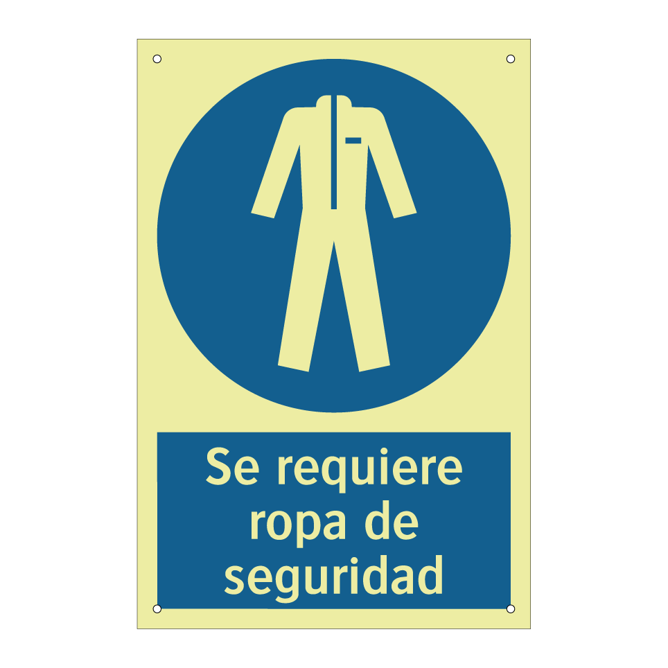 Se requiere ropa de seguridad