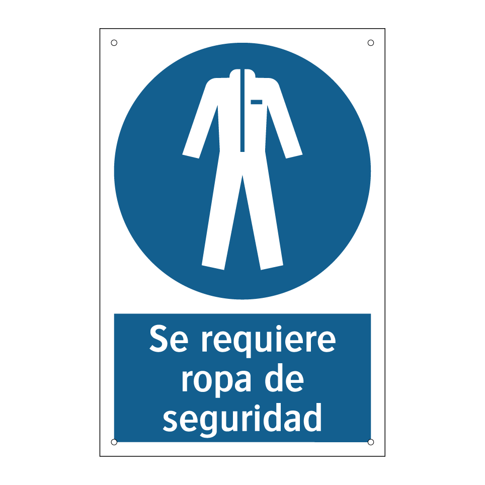 Se requiere ropa de seguridad