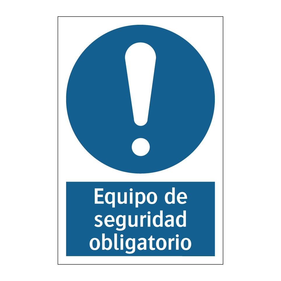 Equipo de seguridad obligatorio
