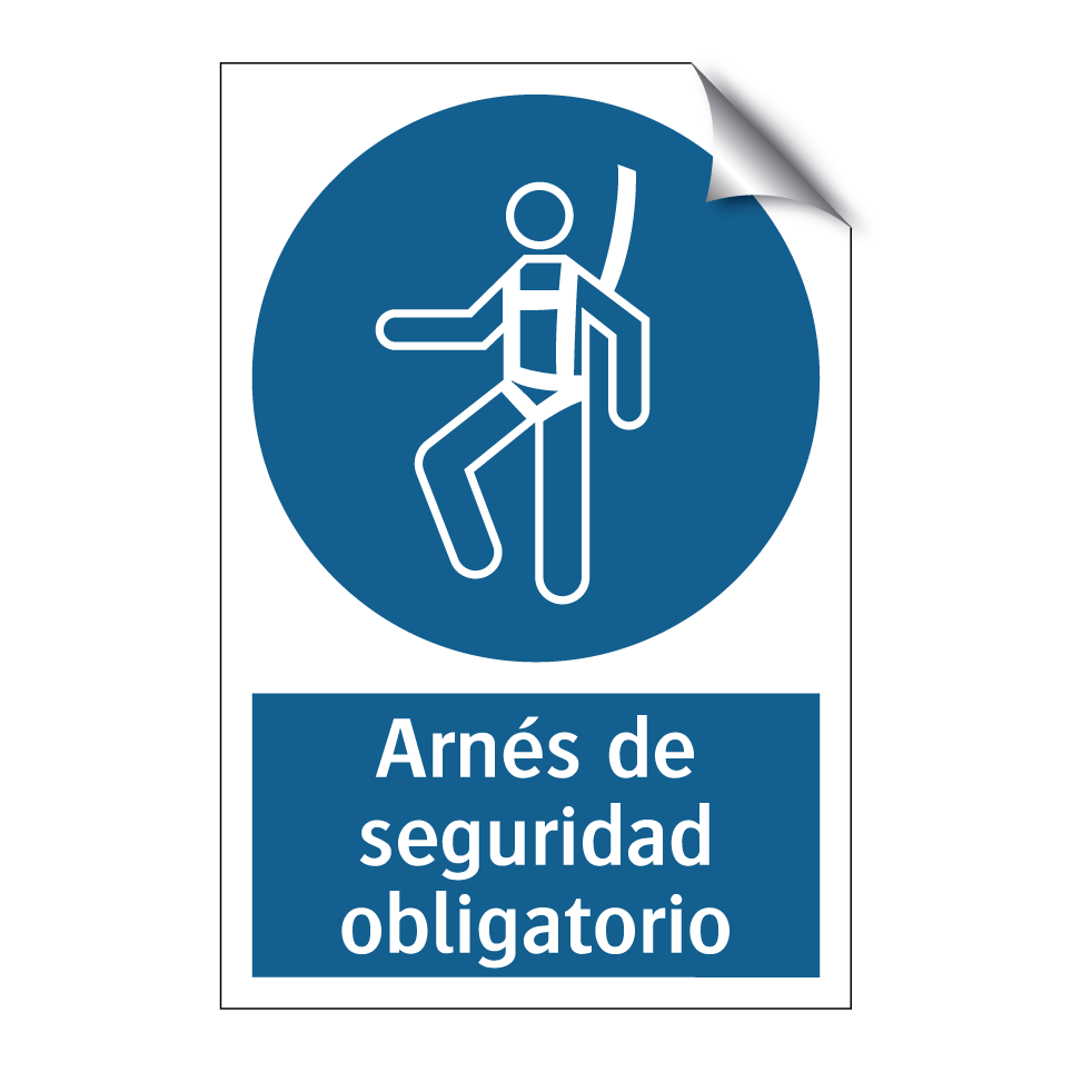 Arnés de seguridad obligatorio