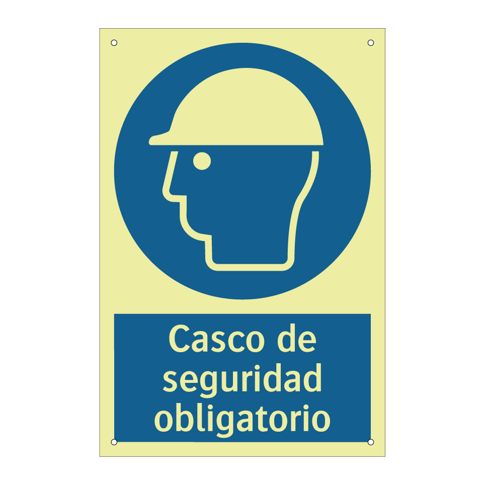 Casco de seguridad obligatorio