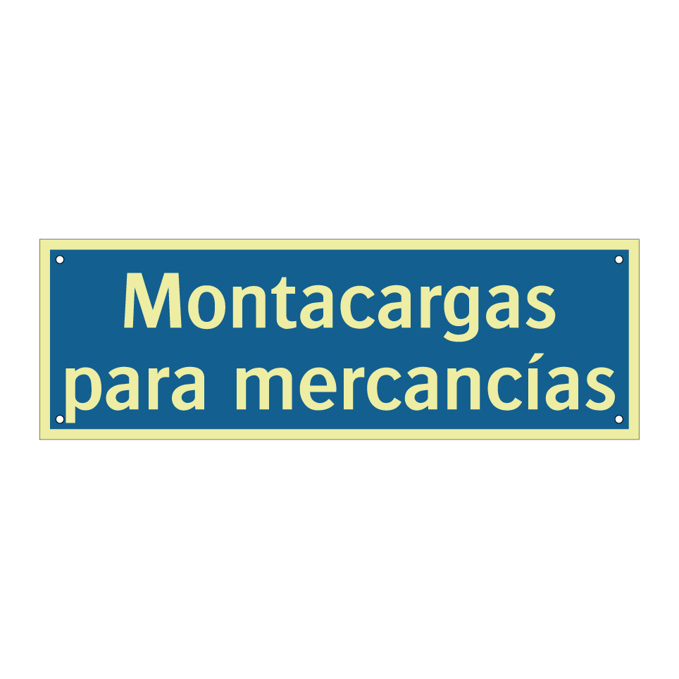 Montacargas para mercancías