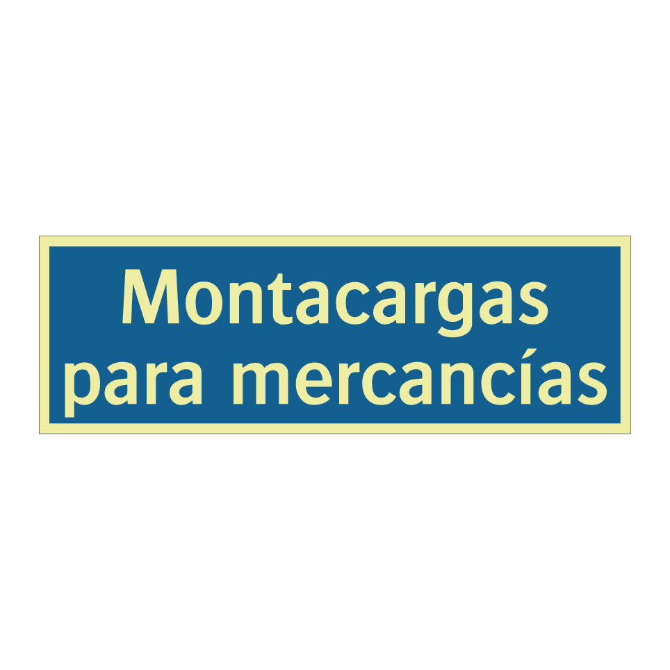 Montacargas para mercancías
