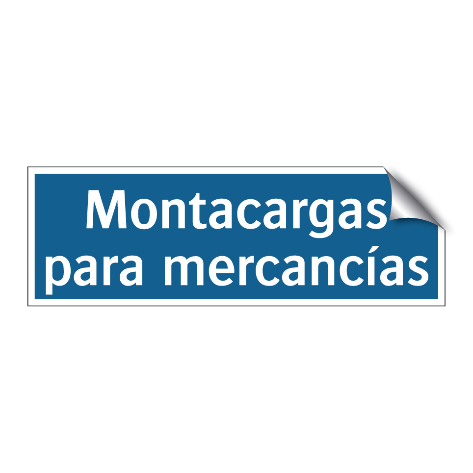 Montacargas para mercancías
