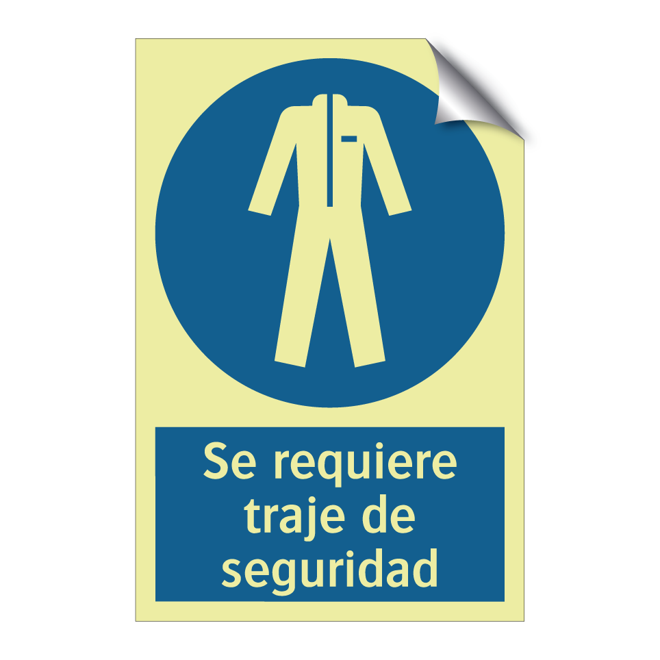 Se requiere traje de seguridad