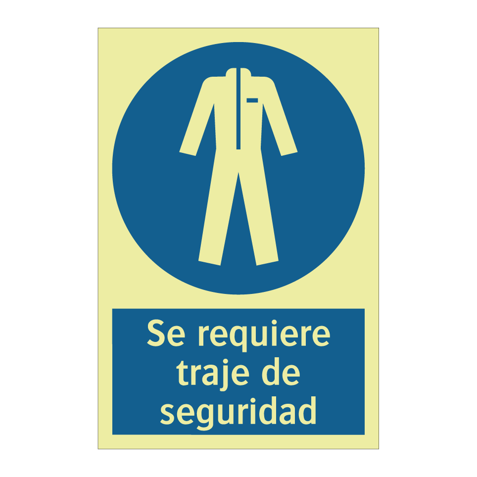 Se requiere traje de seguridad