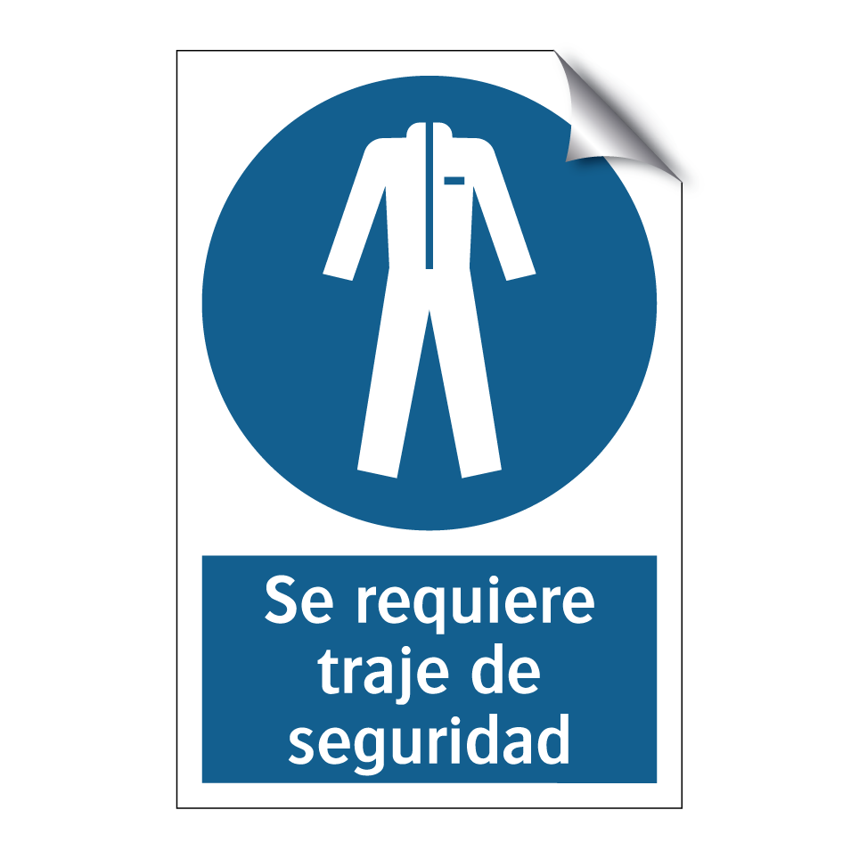 Se requiere traje de seguridad