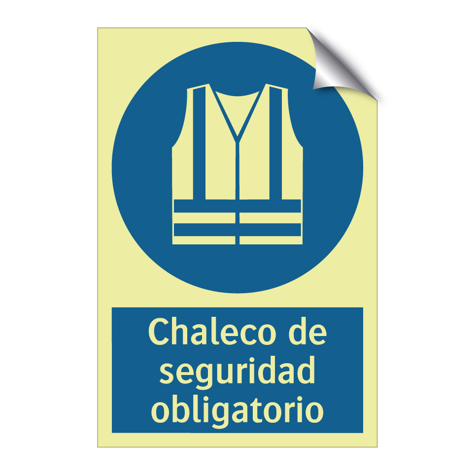 Chaleco de seguridad obligatorio