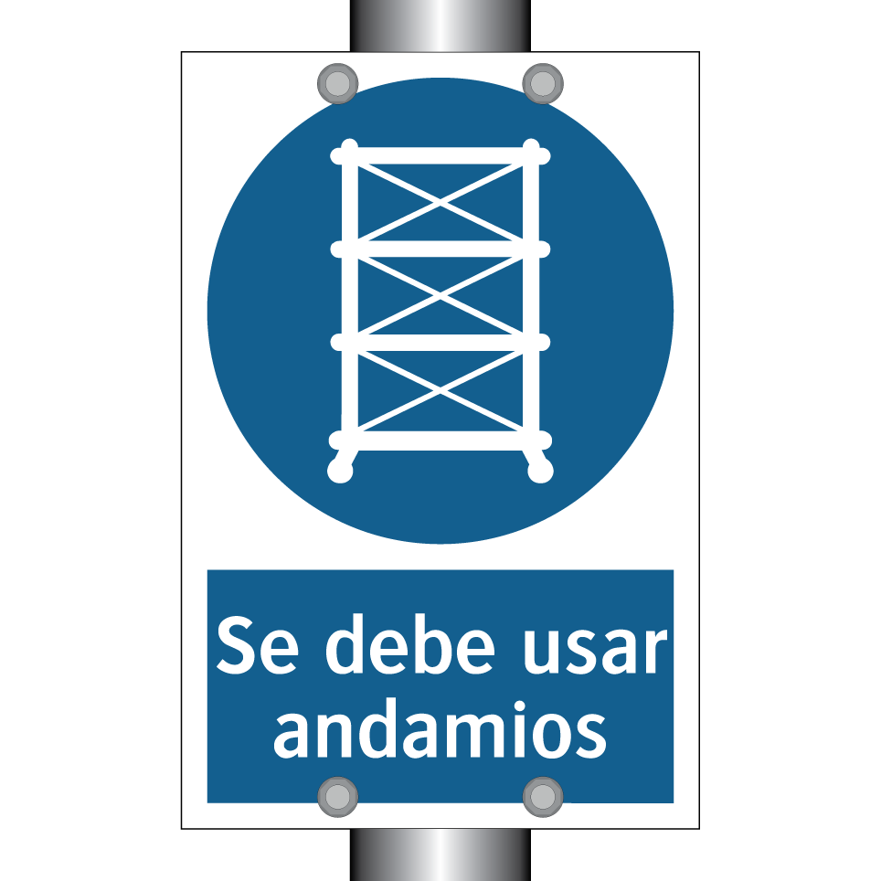 Se debe usar andamios