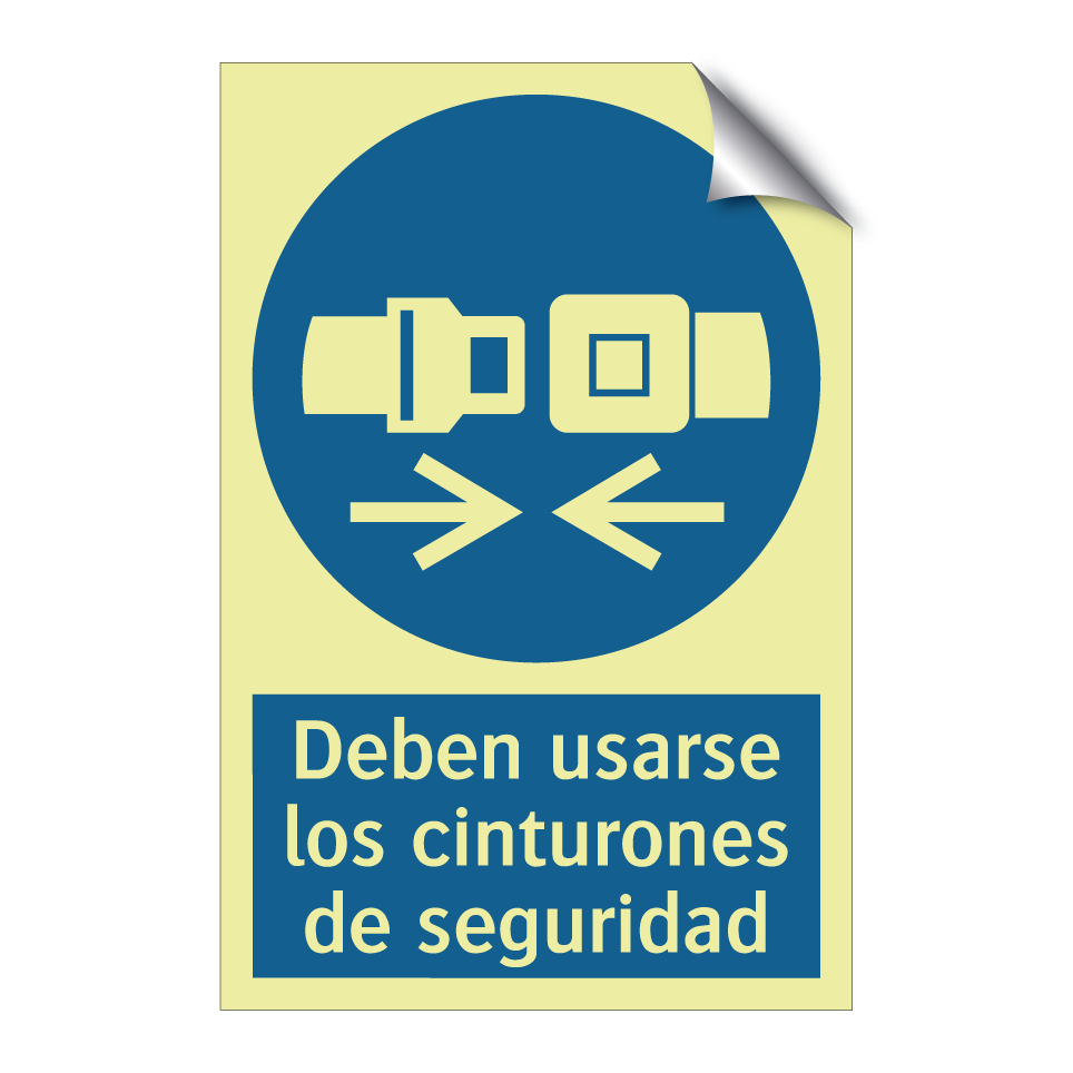 Deben usarse los cinturones de seguridad