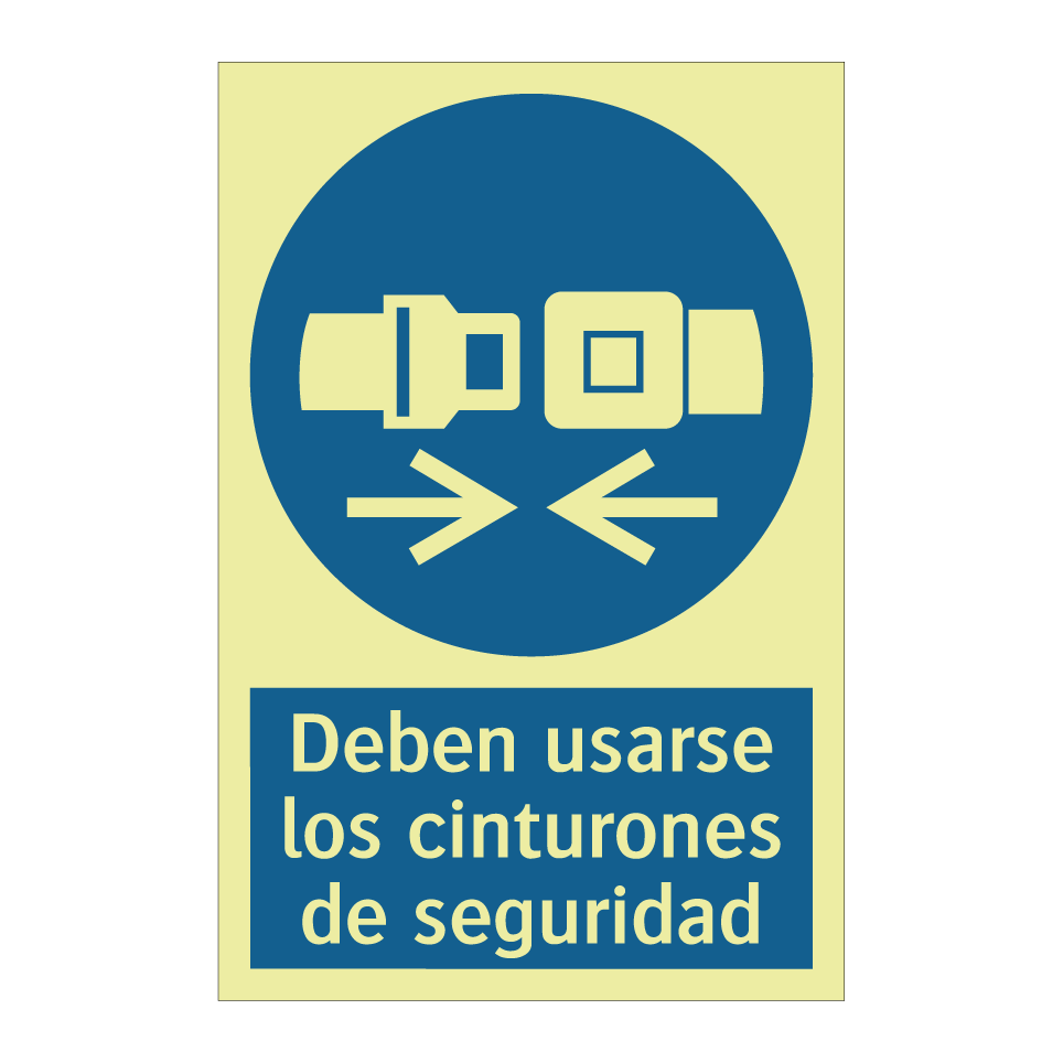 Deben usarse los cinturones de seguridad