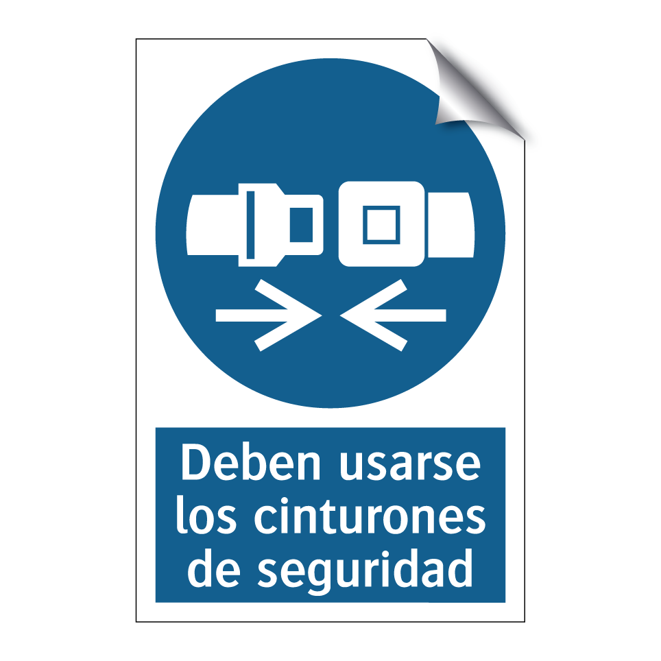 Deben usarse los cinturones de seguridad