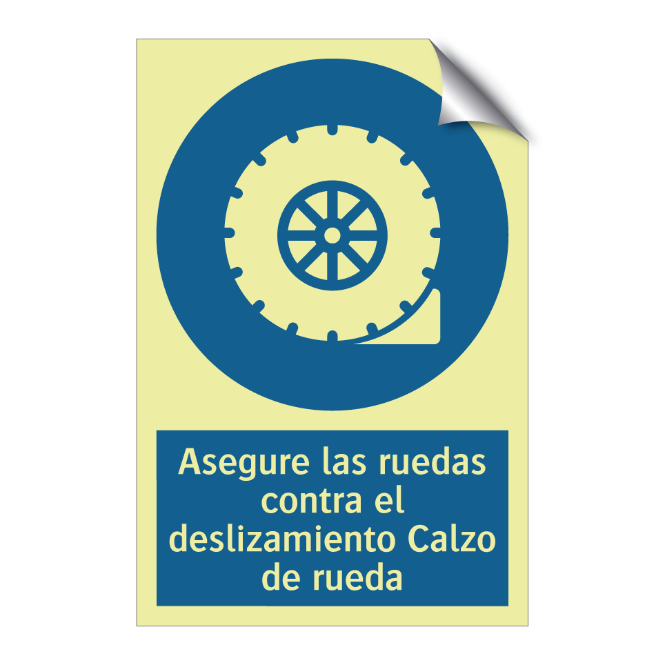 Asegure las ruedas contra el deslizamiento Calzo de rueda