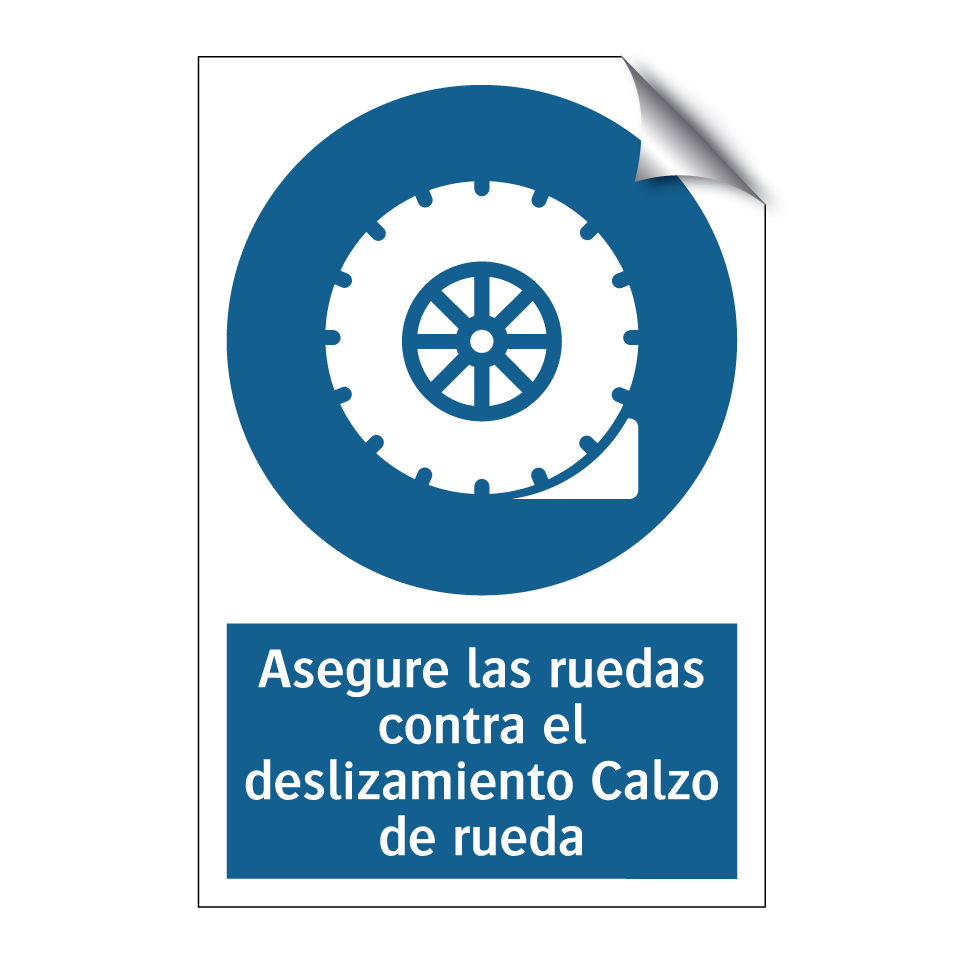 Asegure las ruedas contra el deslizamiento Calzo de rueda