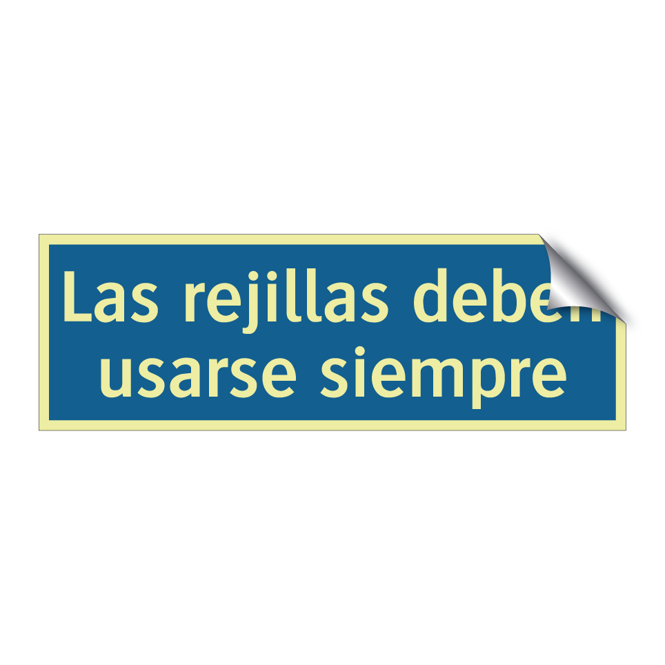 Las rejillas deben usarse siempre