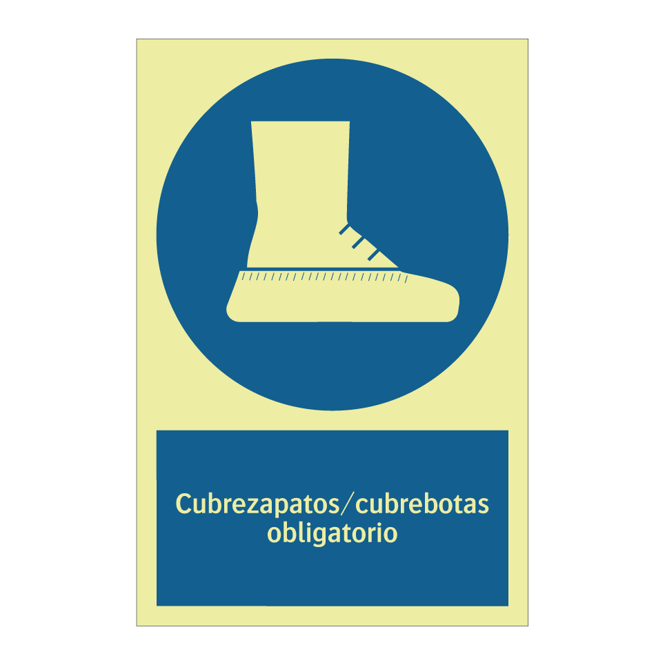 Cubrezapatos/cubrebotas obligatorio