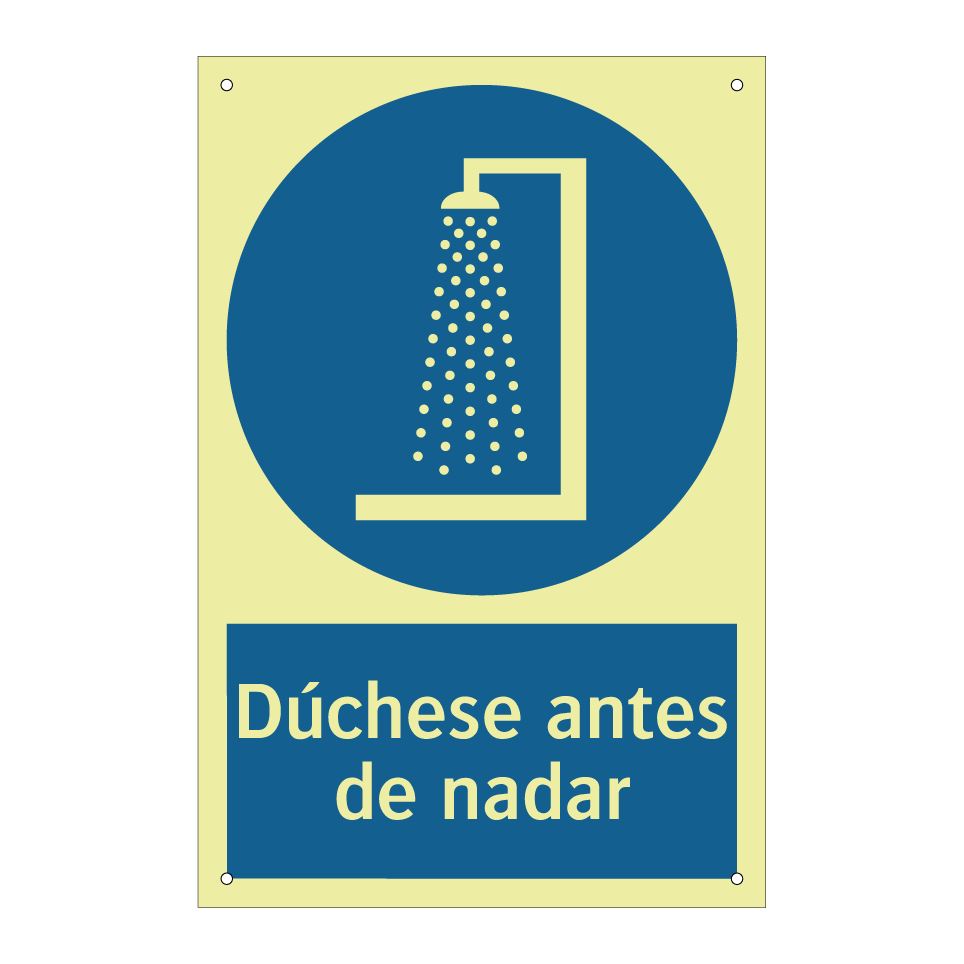 Dúchese antes de nadar