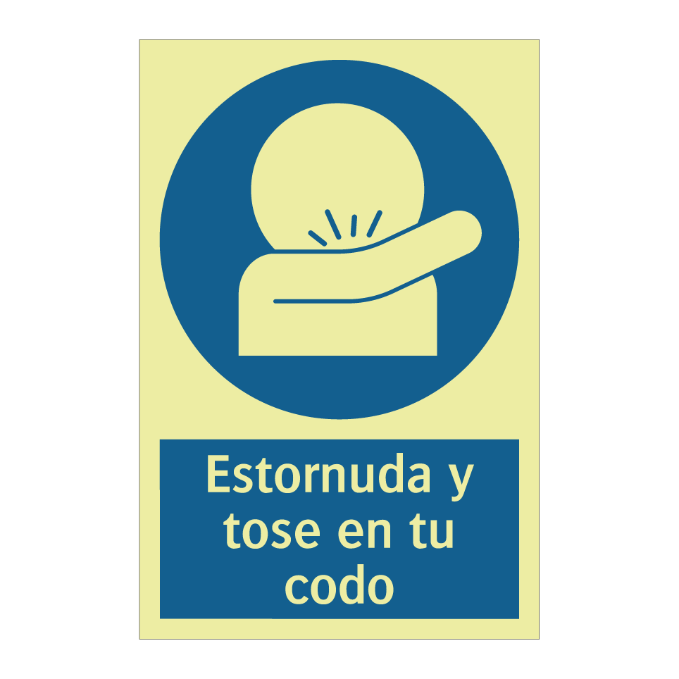Estornuda y tose en tu codo