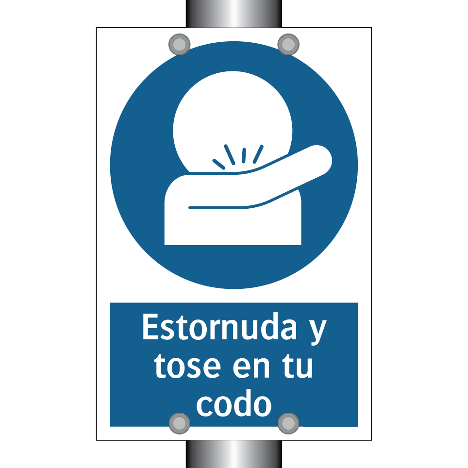Estornuda y tose en tu codo