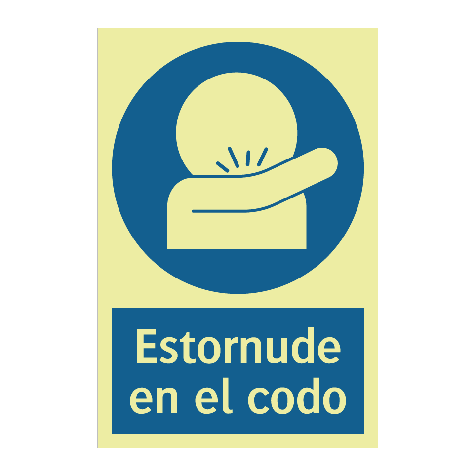 Estornude en el codo