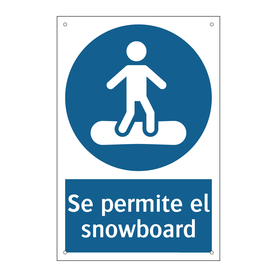 Se permite el snowboard