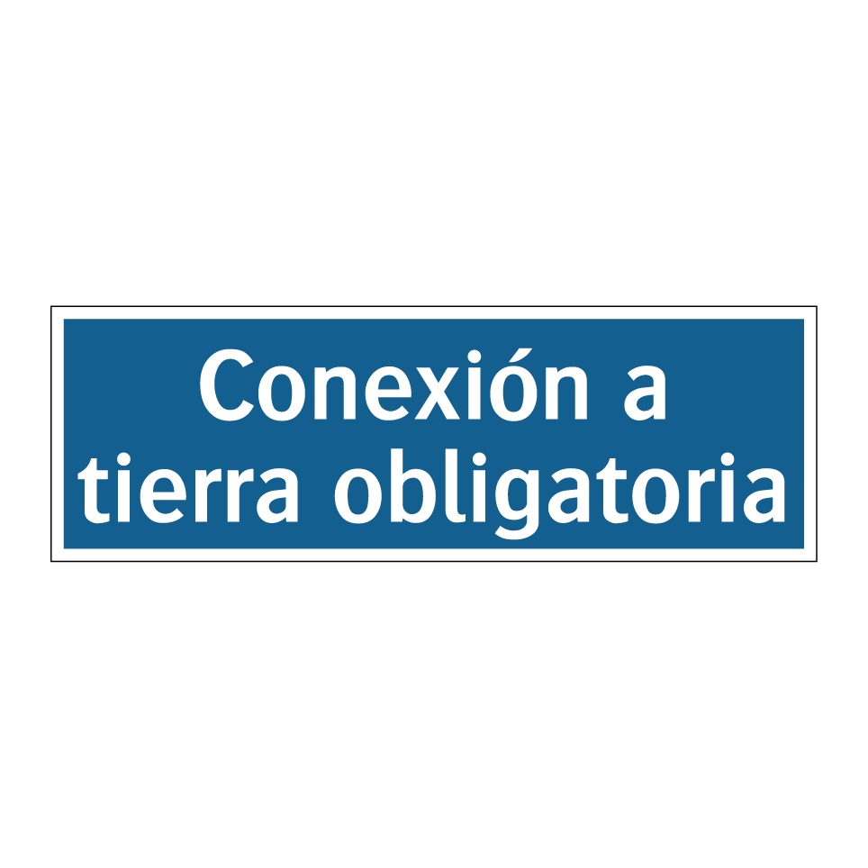 Conexión a tierra obligatoria