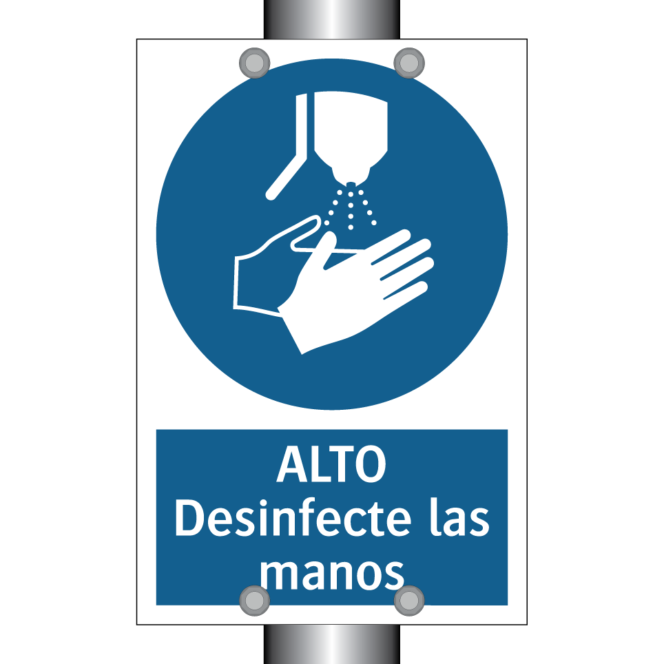 ALTO Desinfecte las manos