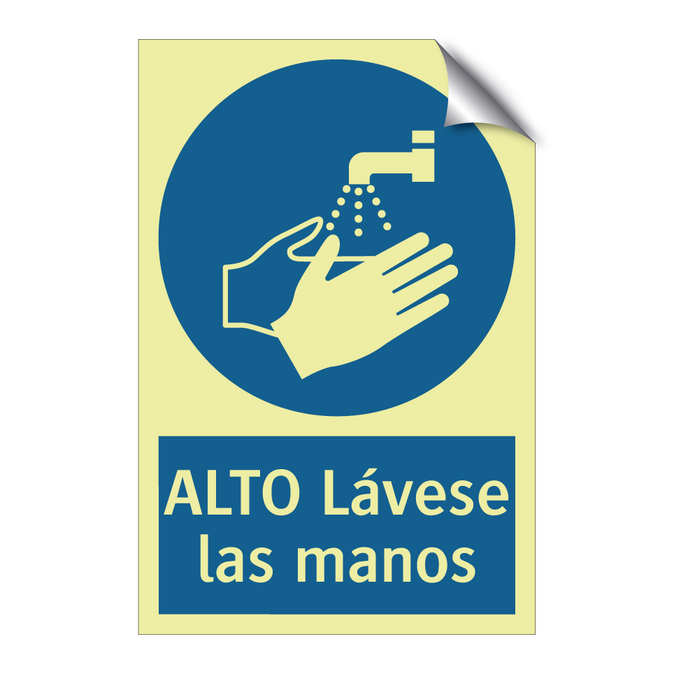 ALTO Lávese las manos