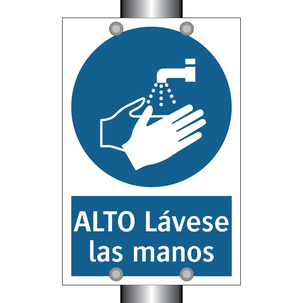 ALTO Lávese las manos