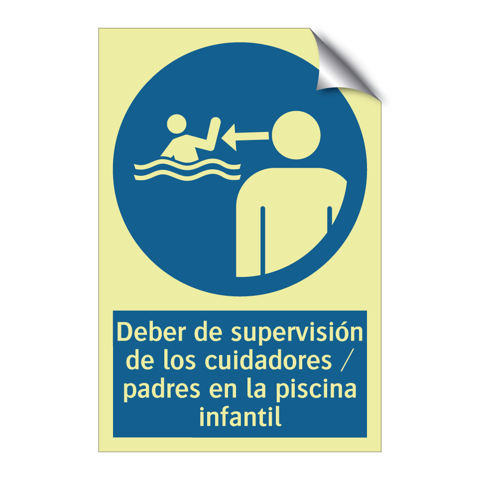 Deber de supervisión de los cuidadores / padres en la piscina infantil
