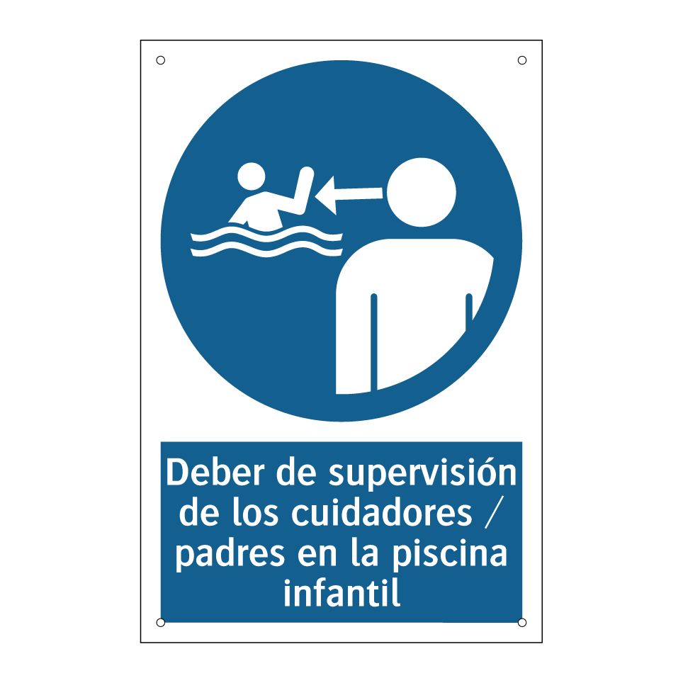 Deber de supervisión de los cuidadores / padres en la piscina infantil
